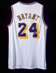 NBA 24 Kobe Bryant 2008-09 Lakers Maillot Retro blanc